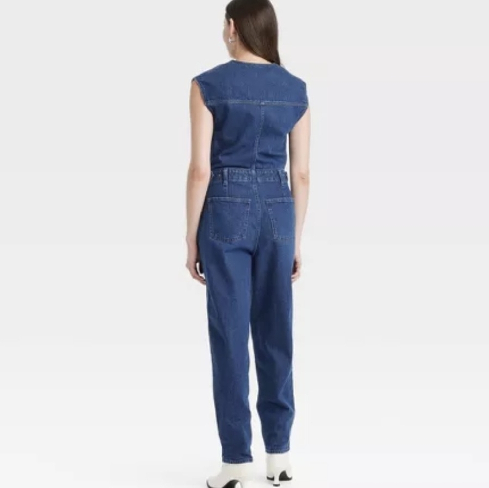 Universal Threads Blue Denim Jumpsuit Sz 2 NWT *V - Picture 2 of 8